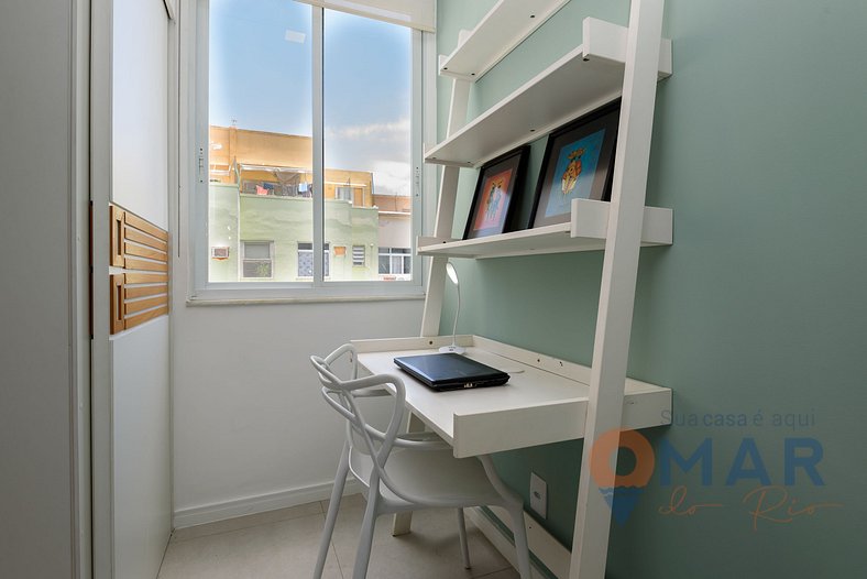 1 Bedroom w/ Workstation in Leblon | DMC 24/609