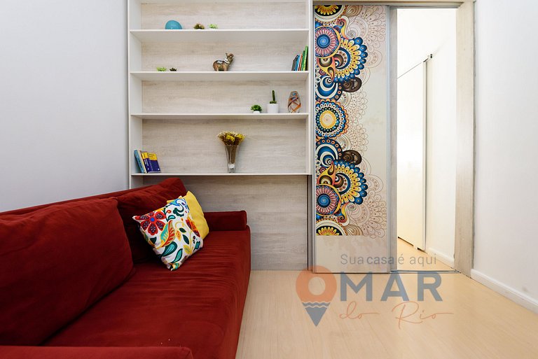 Dormitorio y sala de estar en Copacabana | PJ 145/1106