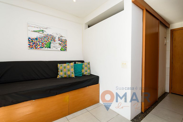 Hab y sala de estar, vista del Cristo Redentor | SQC 143/918