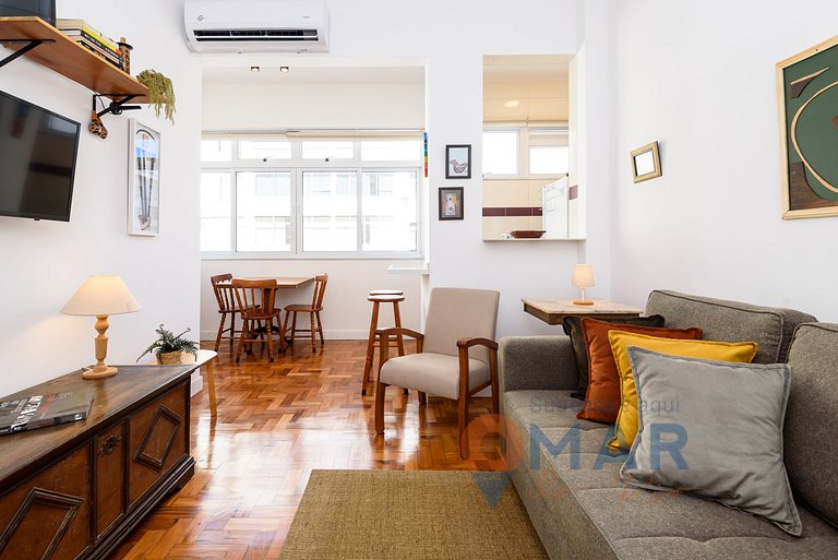 Omar do Rio: Moderno 1BDR a 300m de la Playa de Ipanema