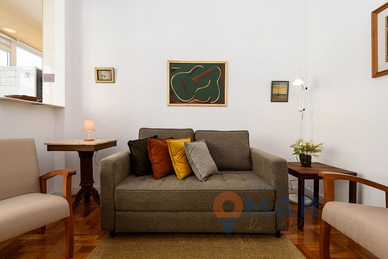 Omar do Rio: Modern 1BDR 300m from Ipanema Beach