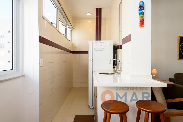 Omar do Rio: Modern 1BDR 300m from Ipanema Beach