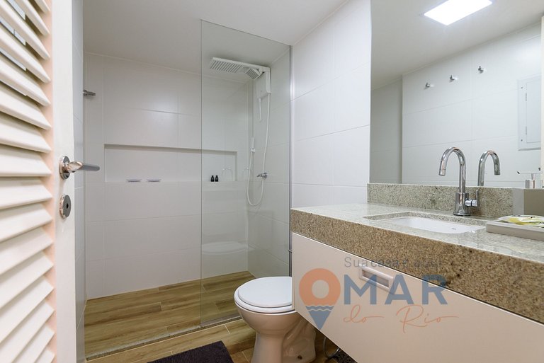 2BDRs y balcón c/ vistas al mar en Ipanema|TXM 21S