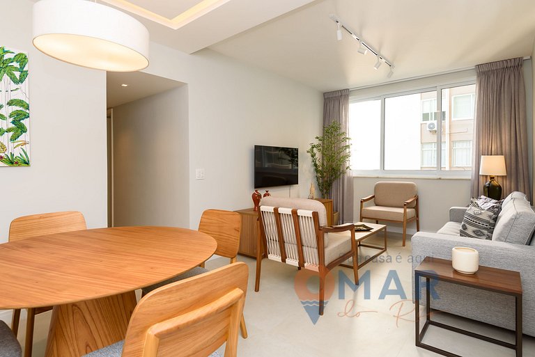 Grande Piso en Leblon con 3 habitaciones | GBC 260/301