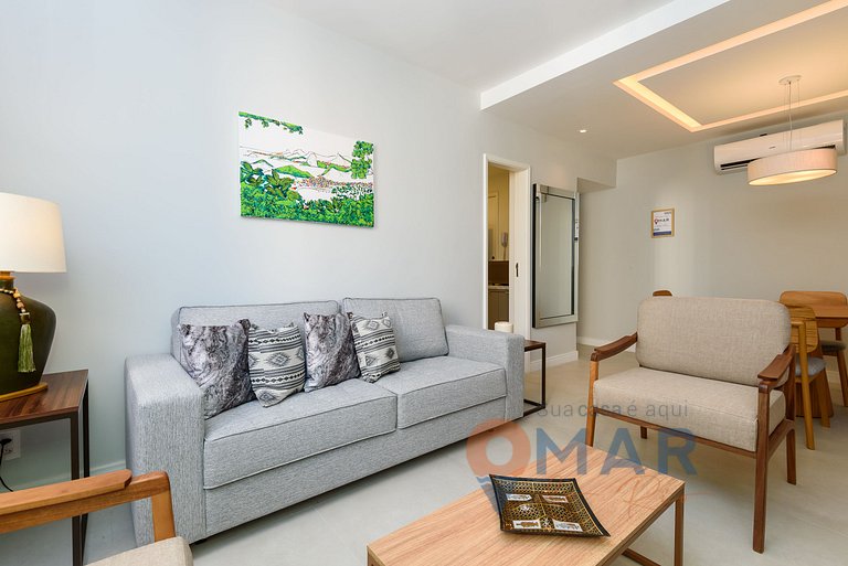 Grande Piso en Leblon con 3 habitaciones | GBC 260/301