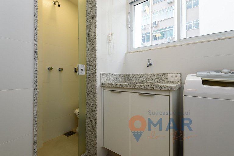 Grande Piso en Leblon con 3 habitaciones | GBC 260/301