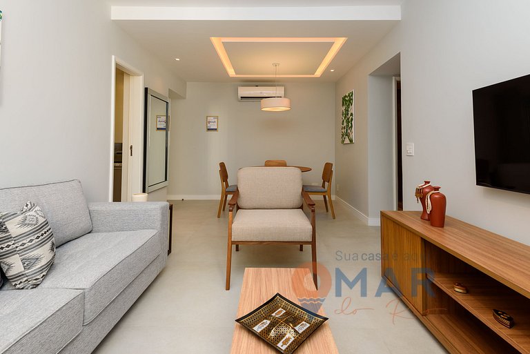 Grande Piso en Leblon con 3 habitaciones | GBC 260/301