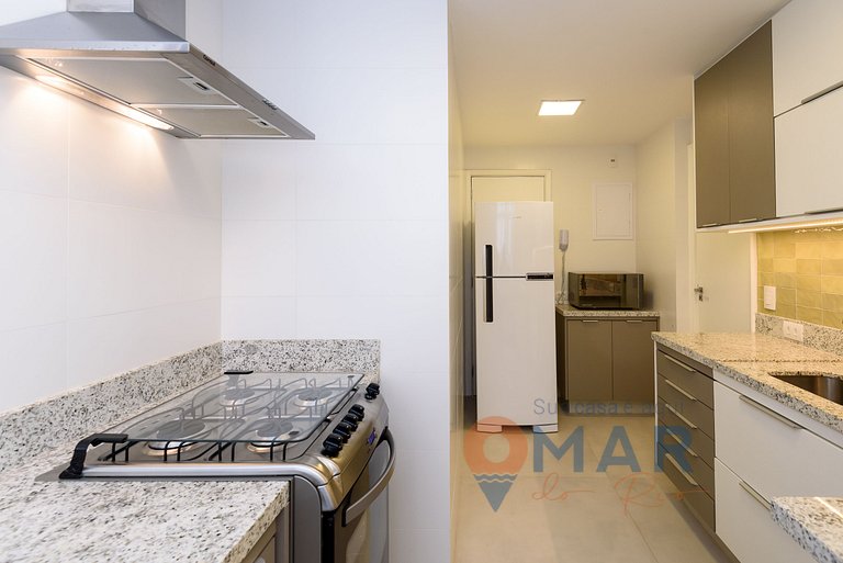 Grande Piso en Leblon con 3 habitaciones | GBC 260/301