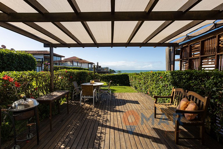 Casa Pé na Areia com Vista Mar em Búzios | CBR 7/7