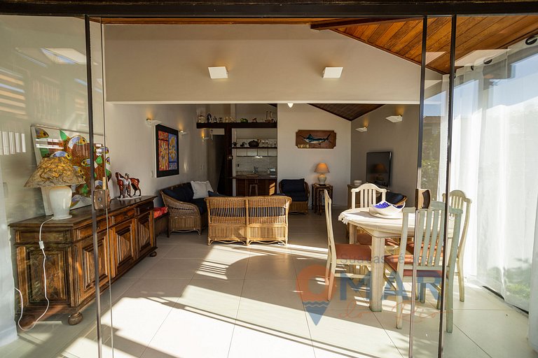 Casa Pé na Areia com Vista Mar em Búzios | CBR 7/7