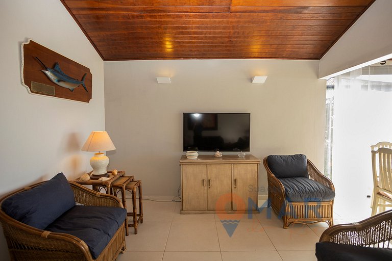 Casa Pé na Areia com Vista Mar em Búzios | CBR 7/7