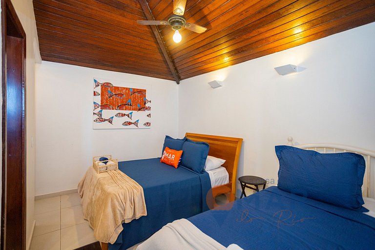 Casa Pé na Areia com Vista Mar em Búzios | CBR 7/7