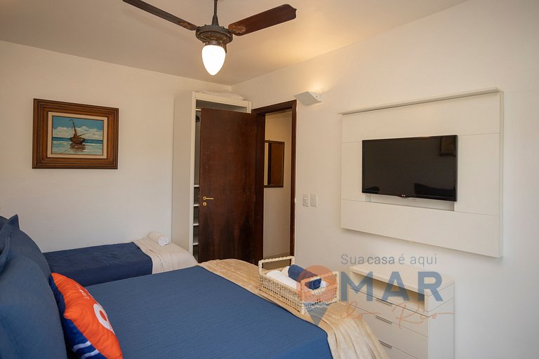 Casa Pé na Areia com Vista Mar em Búzios | CBR 7/7