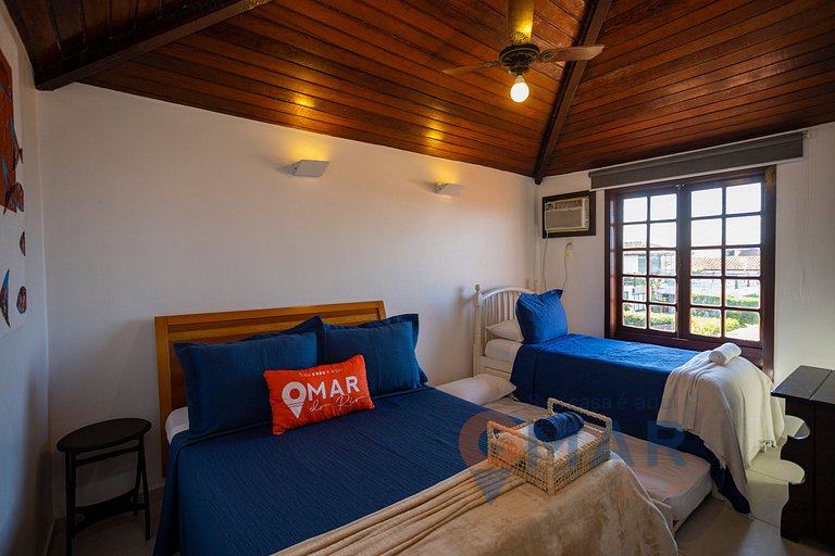 Casa Pé na Areia com Vista Mar em Búzios | CBR 7/7