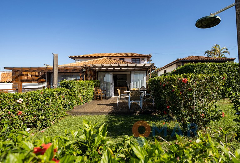 Casa Pé na Areia com Vista Mar em Búzios | CBR 7/7