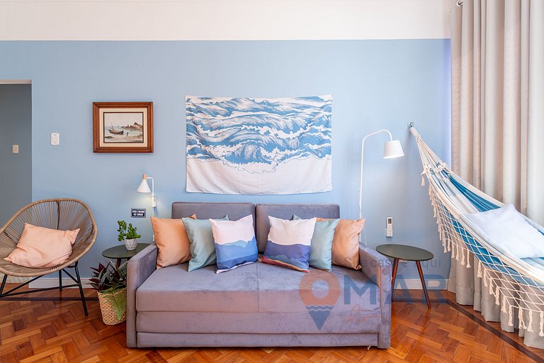 Alojamiento 2Qtos con vista al mar en Copacabana | A 2936/12