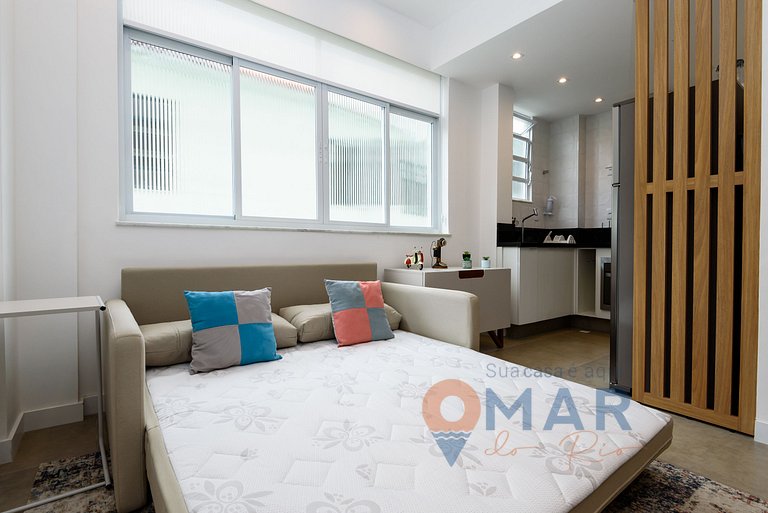 Dormitorio y salón modernos en Copacabana | MFB 76/203