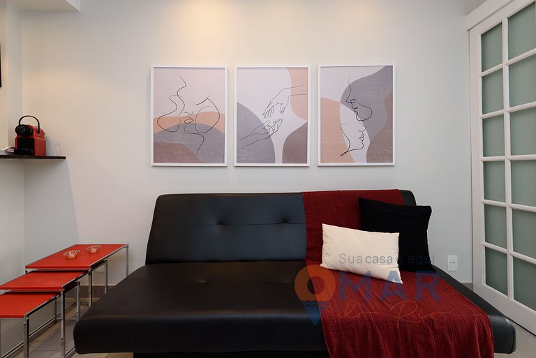 Cozy Studio 140m from Copacabana Beach | DF 125/1212