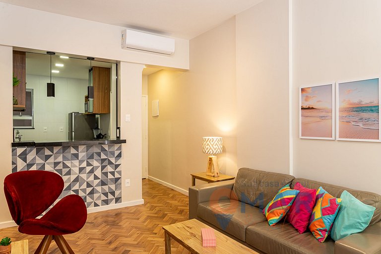 Apt c/ 3 cuartos a 50m de la playa de Copacabana | SQC12/301