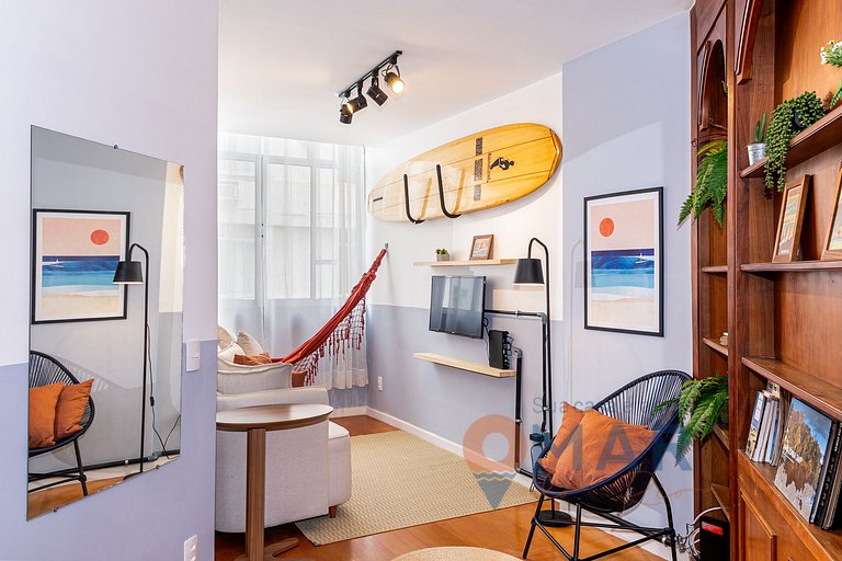 Bedroom & Living Room 550m from Ipanema Beach | PFA58/804