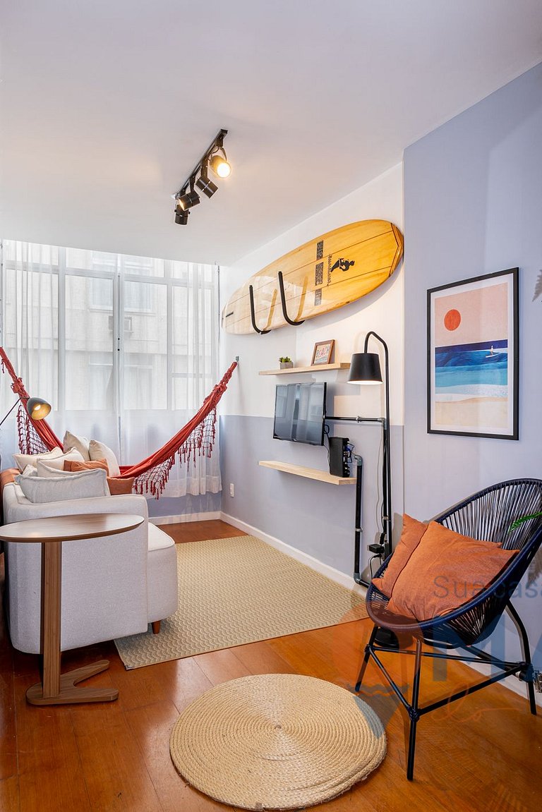 Bedroom & Living Room 550m from Ipanema Beach | PFA58/804