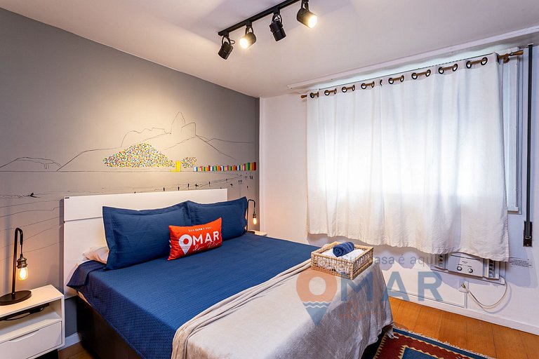 Bedroom & Living Room 550m from Ipanema Beach | PFA58/804