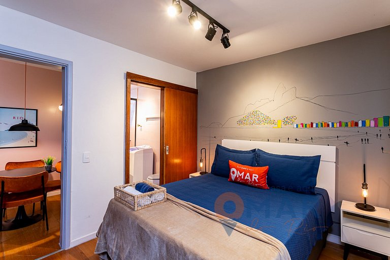 Bedroom & Living Room 550m from Ipanema Beach | PFA58/804