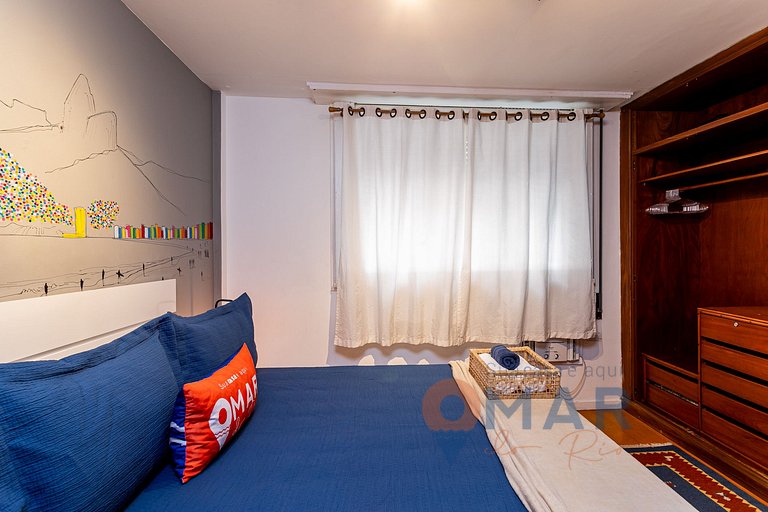 Bedroom & Living Room 550m from Ipanema Beach | PFA58/804