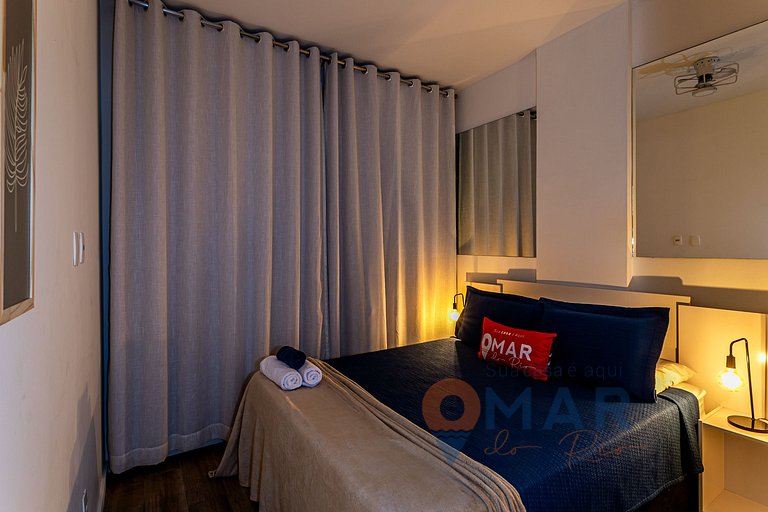 Modern Bedroom & Living Room in Botafogo | BRI 55/503