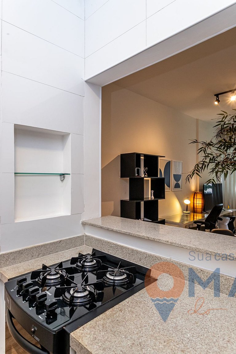 Modern Bedroom & Living Room in Botafogo | BRI 55/503