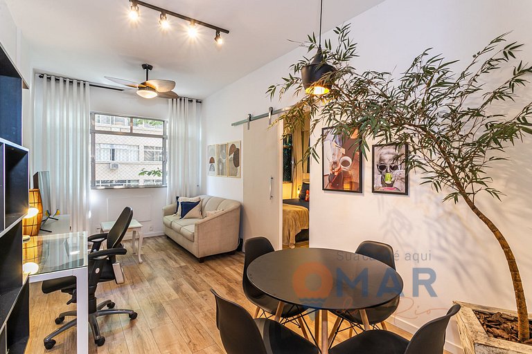 Modern Bedroom & Living Room in Botafogo | BRI 55/503