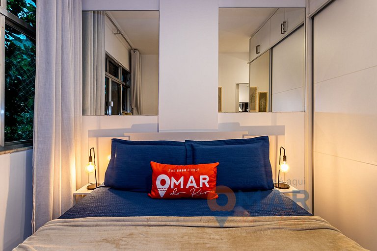 Modern Bedroom & Living Room in Botafogo | BRI 55/503