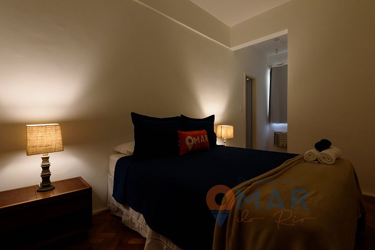 Apartamento de 2 dormitorios con vistas al mar en Copacabana