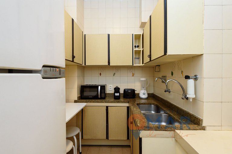 Apartamento de 2 dormitorios con vistas al mar en Copacabana