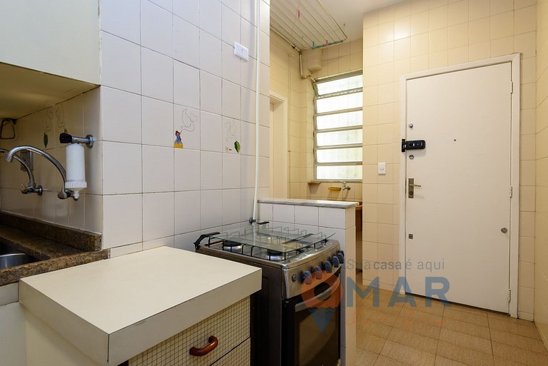 Apartamento de 2 dormitorios con vistas al mar en Copacabana