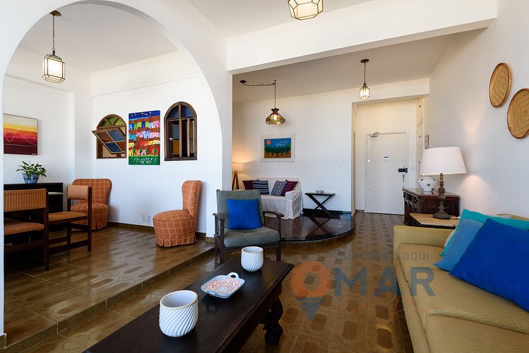 Apartamento de 2 dormitorios con vistas al mar en Copacabana
