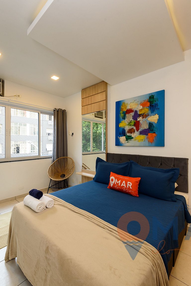 Estudio reformado a 200 metros de la playa de Copacabana