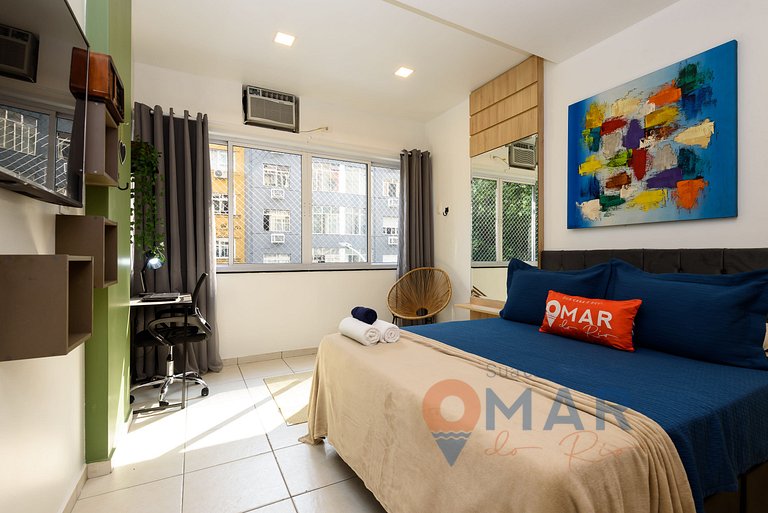 Estudio reformado a 200 metros de la playa de Copacabana