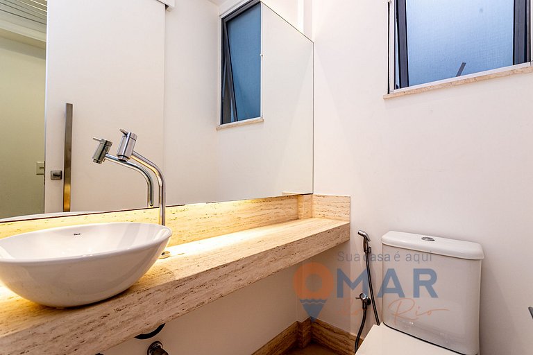 3 BDRs en Leblon 2 min. de la playa | GSM493/203