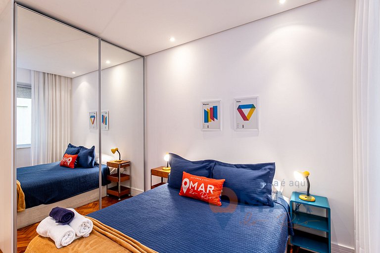 3 BDRs en Leblon 2 min. de la playa | GSM493/203