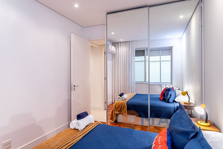 3 BDRs en Leblon 2 min. de la playa | GSM493/203