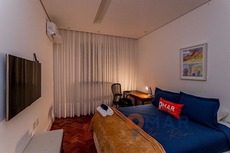 3 BDRs en Leblon 2 min. de la playa | GSM493/203