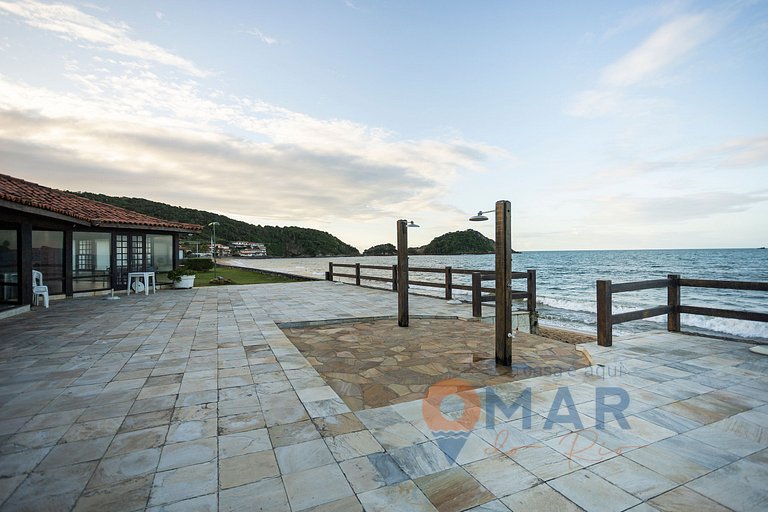 Casa Pé na Areia com Vista Mar em Búzios | CBR 7/7