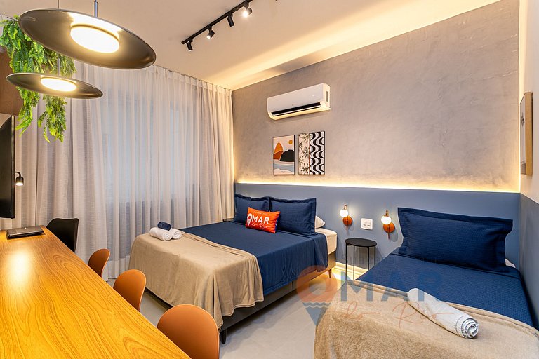 Cozy Studio w/ Bathtub 200m from the Beach | NSC 836/706