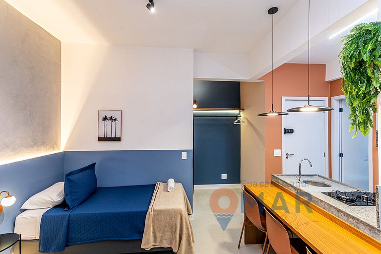 Cozy Studio w/ Bathtub 200m from the Beach | NSC 836/706