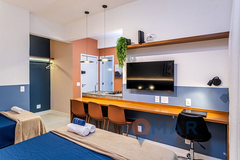 Cozy Studio w/ Bathtub 200m from the Beach | NSC 836/706