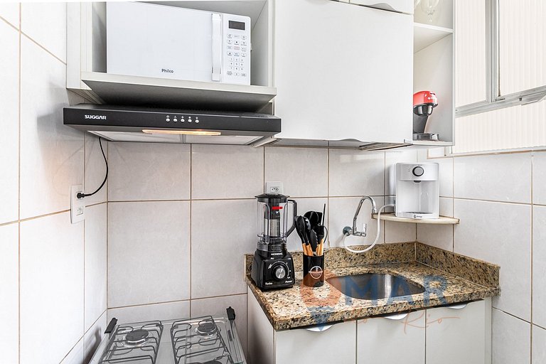 1BDR 500m from the beach in Copacabana|CDJ 367/701