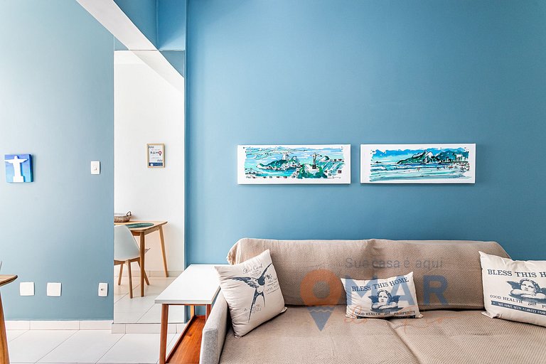 1BDR con Vista al Mar y Cristo Redentor|SC 46/1002