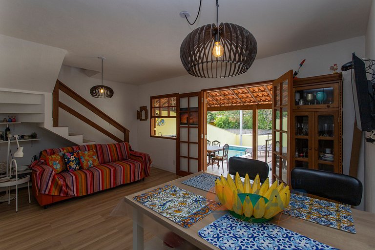 Casa con Área Gourmet y Piscina en Búzios | Céu 27