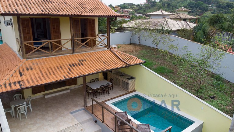 Casa con Área Gourmet y Piscina en Búzios | Céu 27